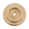 Tradco Backplate For Domed Cupboard Knob Polished Brass D32mm