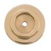 Tradco Backplate For Domed Cupboard Knob Polished Brass D38mm