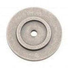 Tradco Backplate For Domed Cupboard Knob Rumbled Nickel D25mm