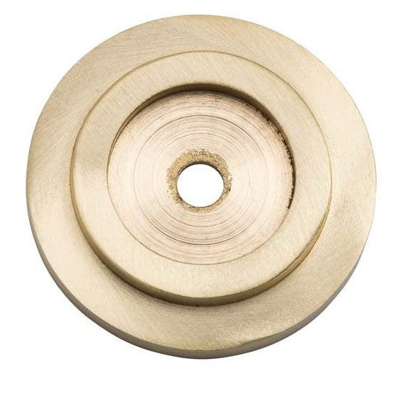 Tradco Backplate For Domed Cupboard Knob Satin Brass D32mm