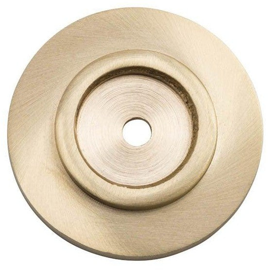 Tradco Backplate For Domed Cupboard Knob Satin Brass D38mm