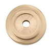 Tradco Backplate For Domed Cupboard Knob Unlacquered Satin Brass D25mm