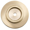 Tradco Backplate For Domed Cupboard Knob Unlacquered Satin Brass D38mm