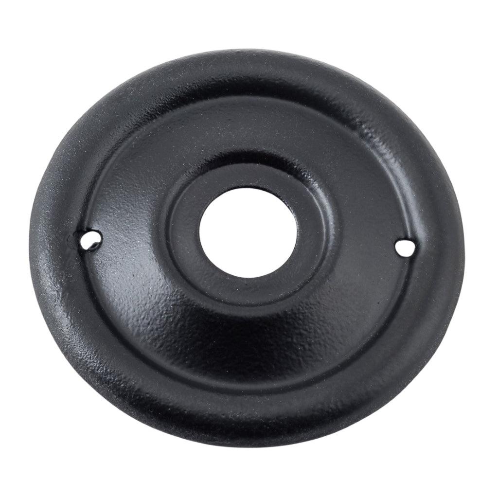 Tradco Backplate For Milled Edge Mortice Knob Pair Matt Black D46mm