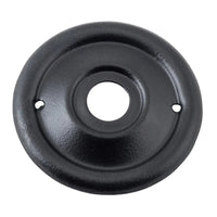 Tradco Backplate For Milled Edge Mortice Knob Pair Matt Black D52mm