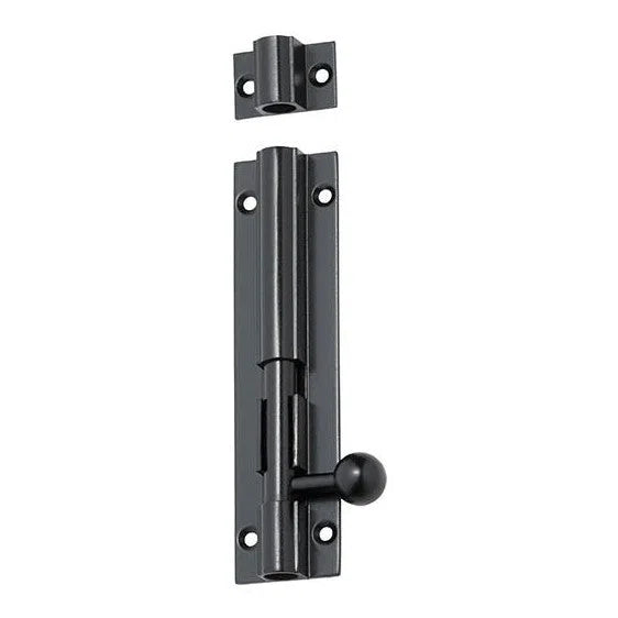 Tradco Barrel Bolt Matt Black L100mm