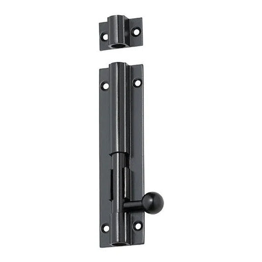 Tradco Barrel Bolt Matt Black L100mm