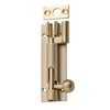 Tradco Barrel Bolt Offset Satin Brass L75mm