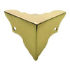 Tradco Box Corner Sheet Brass Large Polished Brass H40xW47mm