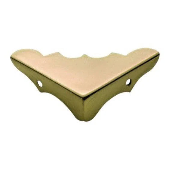 Tradco Box Corner Sheet Brass Medium Polished Brass H15xW45mm