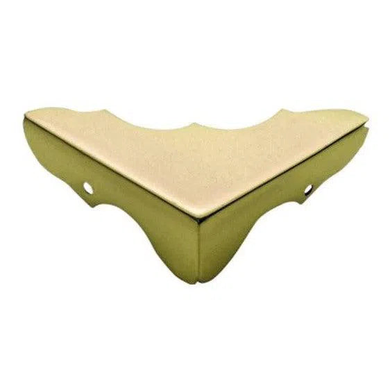 Tradco Box Corner Sheet Brass Small Polished Brass H12xW32mm