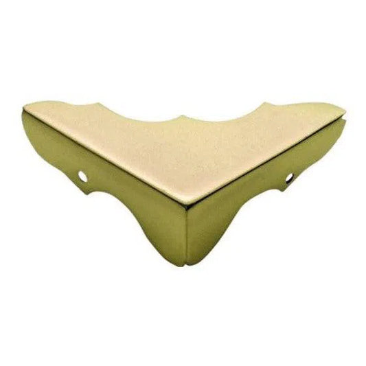 Tradco Box Corner Sheet Brass Small Polished Brass H12xW32mm