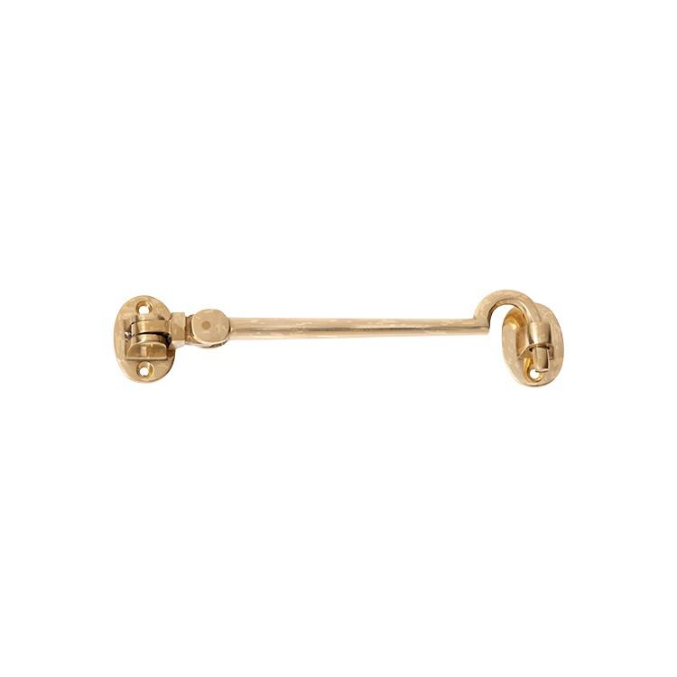 Tradco Cabin Hook Large Polished Brass L150mm