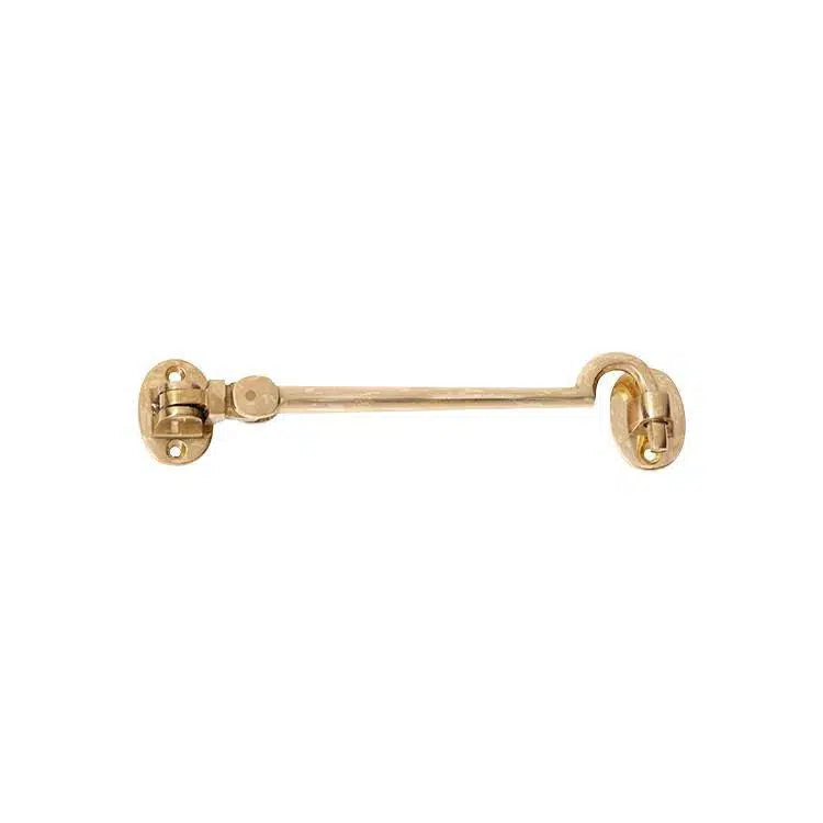 Tradco Cabin Hook Large Polished Brass L150mm
