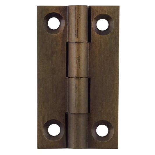 Tradco Cabinet Hinge Fixed Pin Antique Brass H38xW22mm
