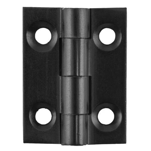 Tradco Cabinet Hinge Fixed Pin Matt Black H25xW22mm