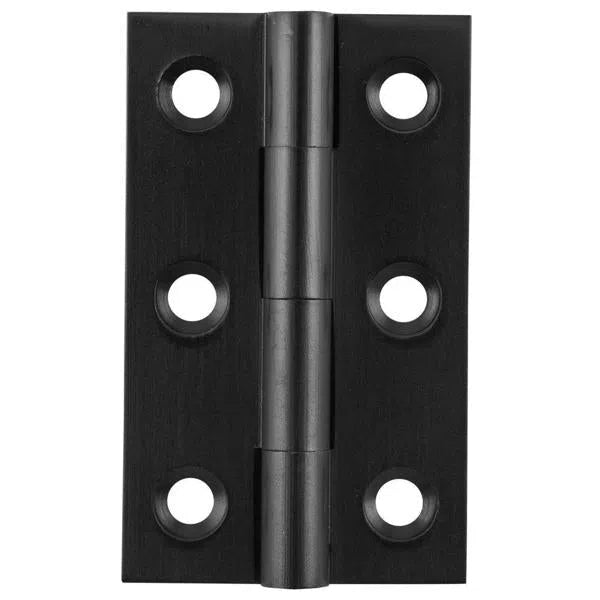 Tradco Cabinet Hinge Fixed Pin Matt Black H50xW28mm