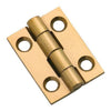 Tradco Cabinet Hinge Fixed Pin Polished Brass H25xW22mm