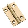 Tradco Cabinet Hinge Fixed Pin Polished Brass H38xW22mm