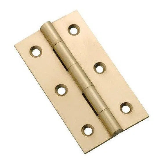 Tradco Cabinet Hinge Fixed Pin Polished Brass H63xW35mm