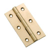 Tradco Cabinet Hinge Fixed Pin Polished Brass H63xW35mm