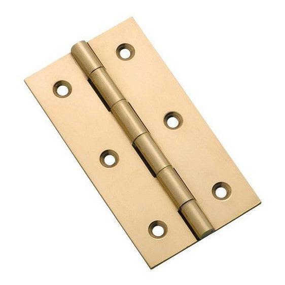 Tradco Cabinet Hinge Fixed Pin Polished Brass H76xW41mm