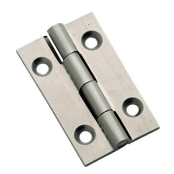Tradco Cabinet Hinge Fixed Pin Satin Chrome H38xW22mm