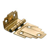 Tradco Cabinet Hinge Sheet Brass Deco Offset Polished Brass H32xW63mm