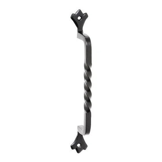 Tradco Cabinet Pull Handle Iron Twist Matt Black H187xP39mm