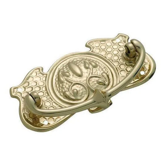 Tradco Cabinet Pull Handle Sheet Brass Nouveau Polished Brass H50xW95mm