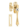 Tradco Casement Fastener Locking Teardrop Right Hand Anti-Tarnish Brass