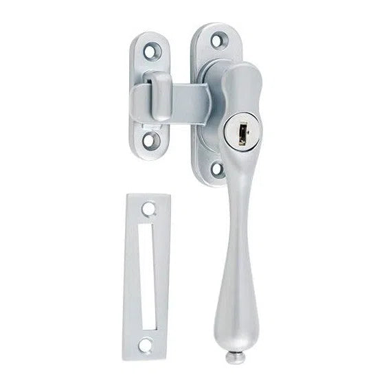 Tradco Casement Fastener Locking Teardrop Right Hand Satin Chrome