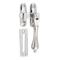 Tradco Casement Fastener Teardrop Long Throw Chrome Plated