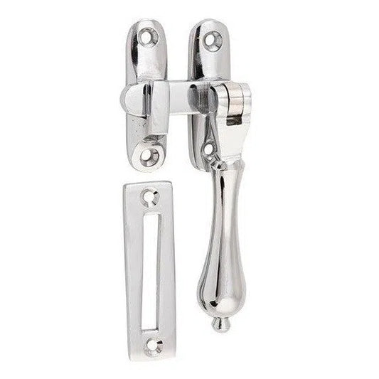 Tradco Casement Fastener Teardrop Long Throw Chrome Plated