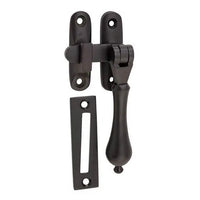 Tradco Casement Fastener Teardrop Long Throw Matt Black