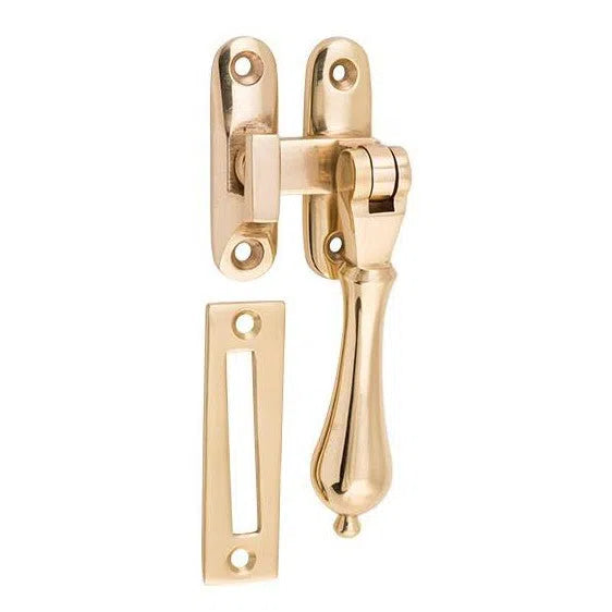 Tradco Casement Fastener Teardrop Polished Brass