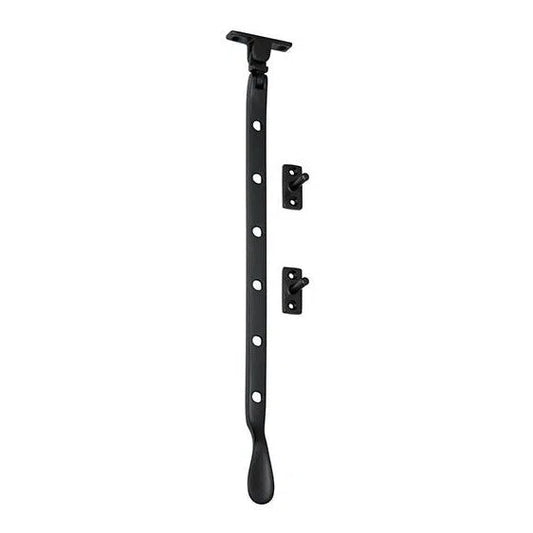 Tradco Casement Stay Base Fix Matt Black L300mm