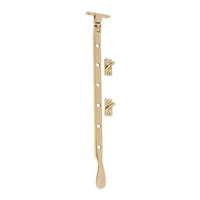 Tradco Casement Stay Base Fix Polished Brass L300mm