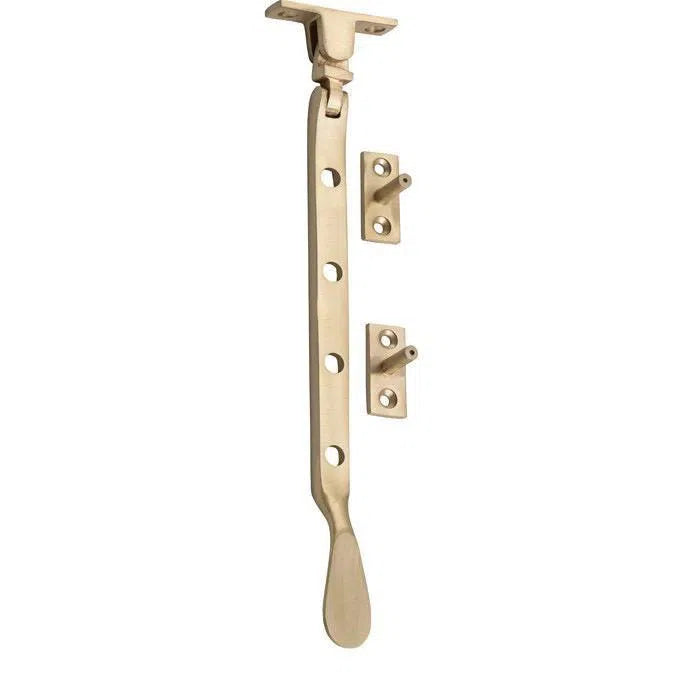 Tradco Casement Stay Base Fix Satin Brass L200mm