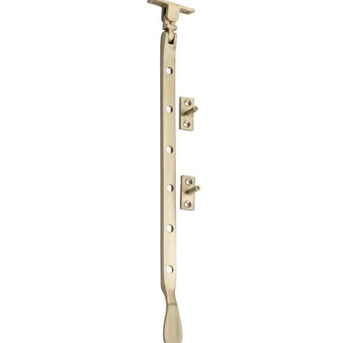 Tradco Casement Stay Base Fix Satin Brass L300mm