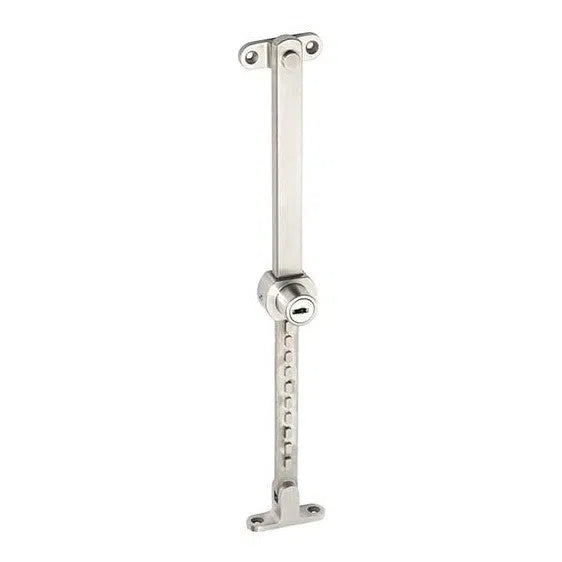 Tradco Casement Stay Stainless Steel Telescopic Locking Satin Chrome