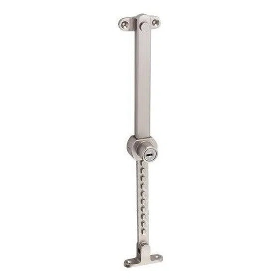 Tradco Casement Stay Stainless Steel Telescopic Locking Satin Nickel