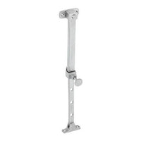 Tradco Casement Stay Telescopic Pin Satin Chrome