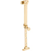 Tradco Casement Stay Telescopic Pin Unlacquered Polished Brass