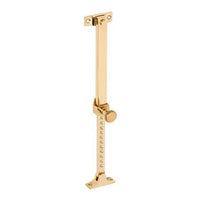 Tradco Casement Stay Telescopic Screw Down Polished Brass