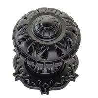 Tradco Centre Door Knob Filigree Matt Black