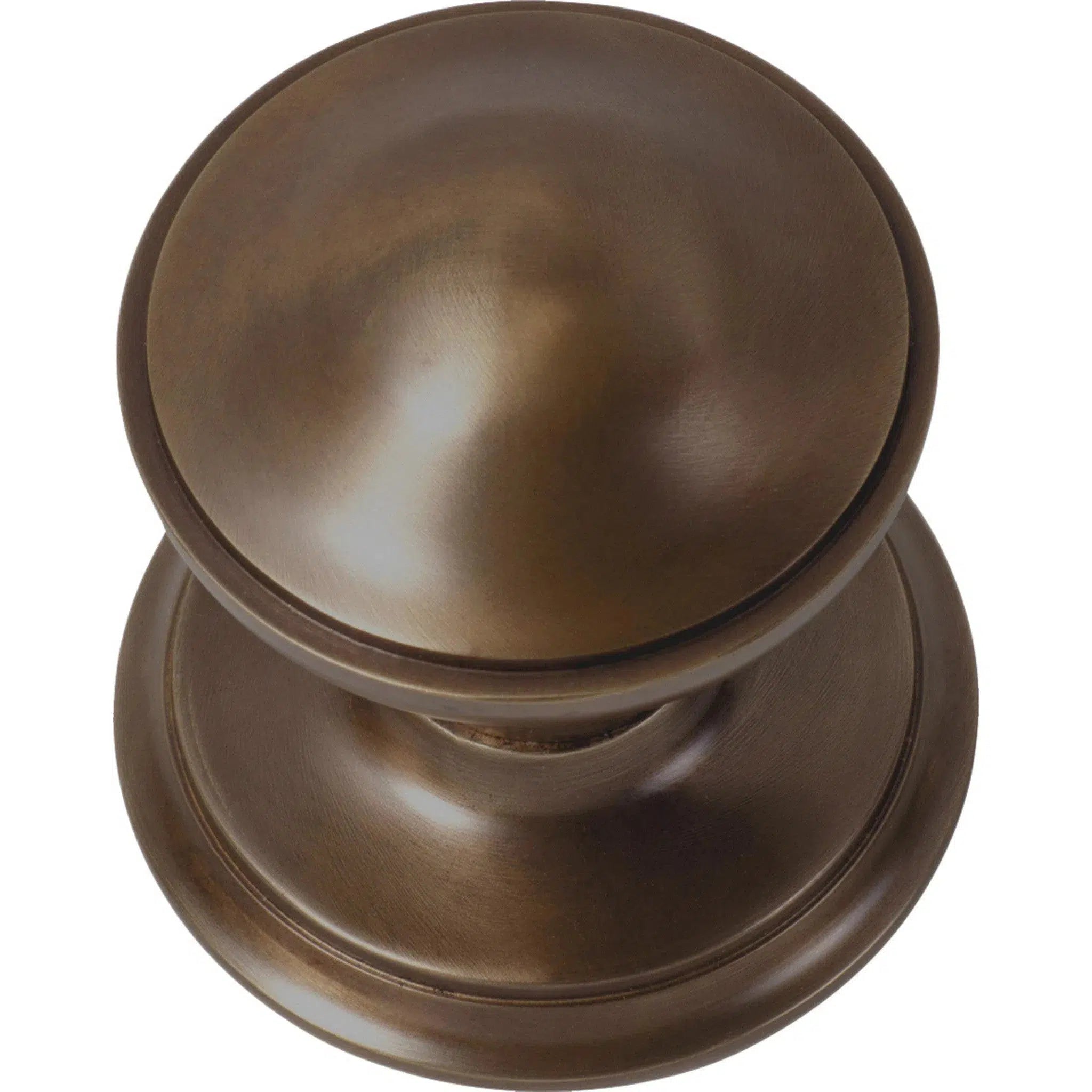 Tradco Centre Door Knob Round Antique Brass