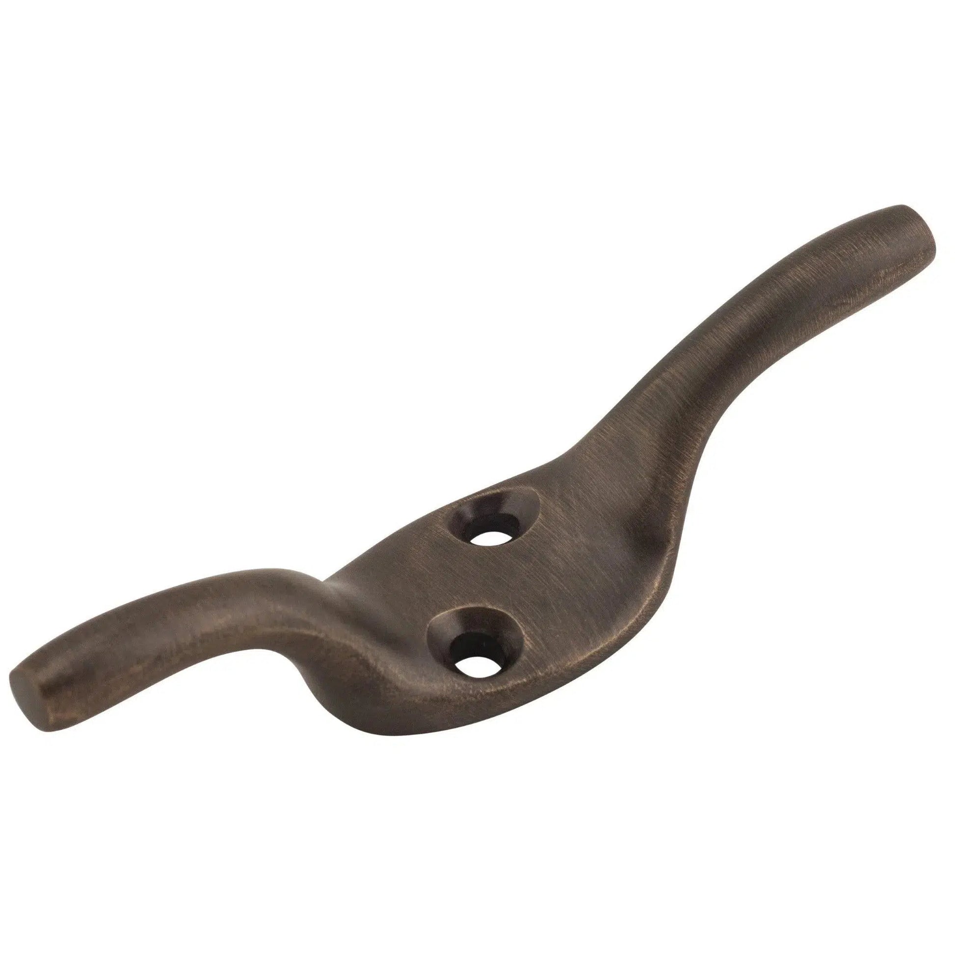 Tradco Cleat Hook Antique Brass H75xP20mm