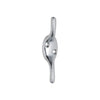 Tradco Cleat Hook Satin Chrome H75xP20mm
