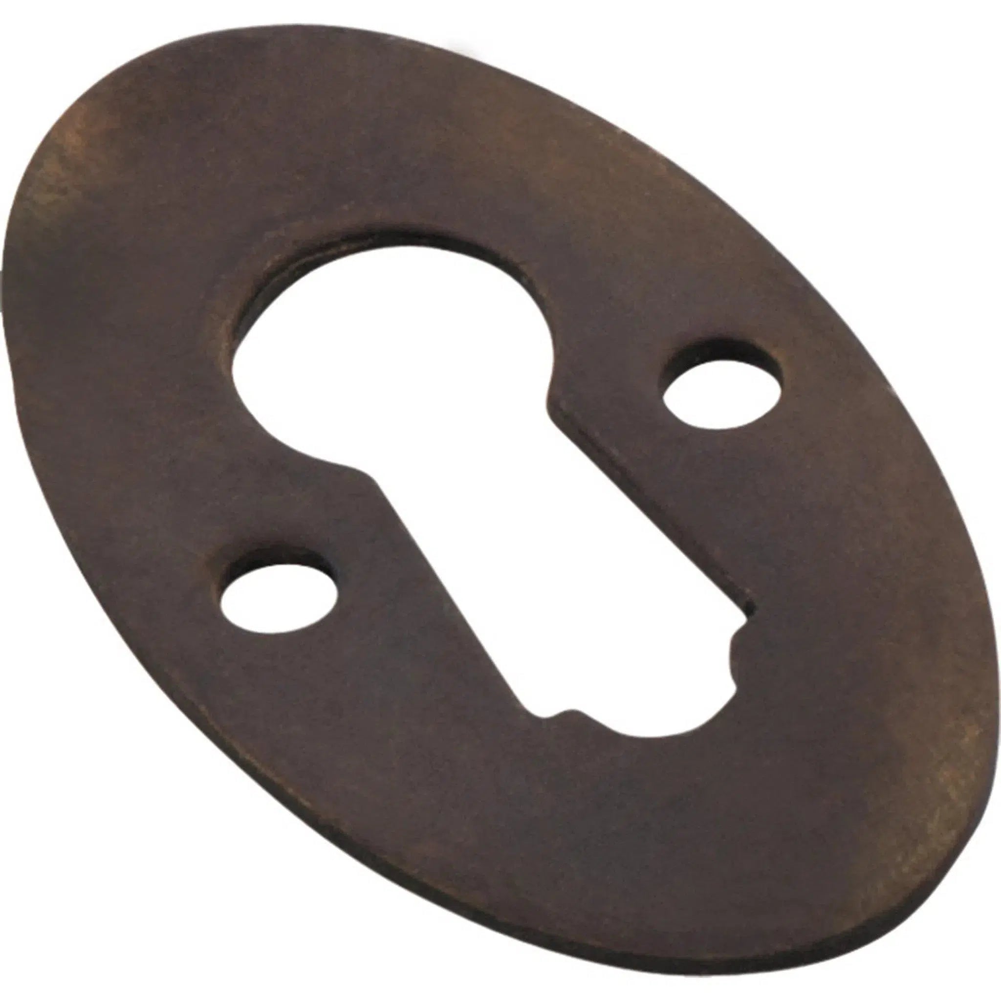 Tradco Cupboard Escutcheon Oval Antique Brass